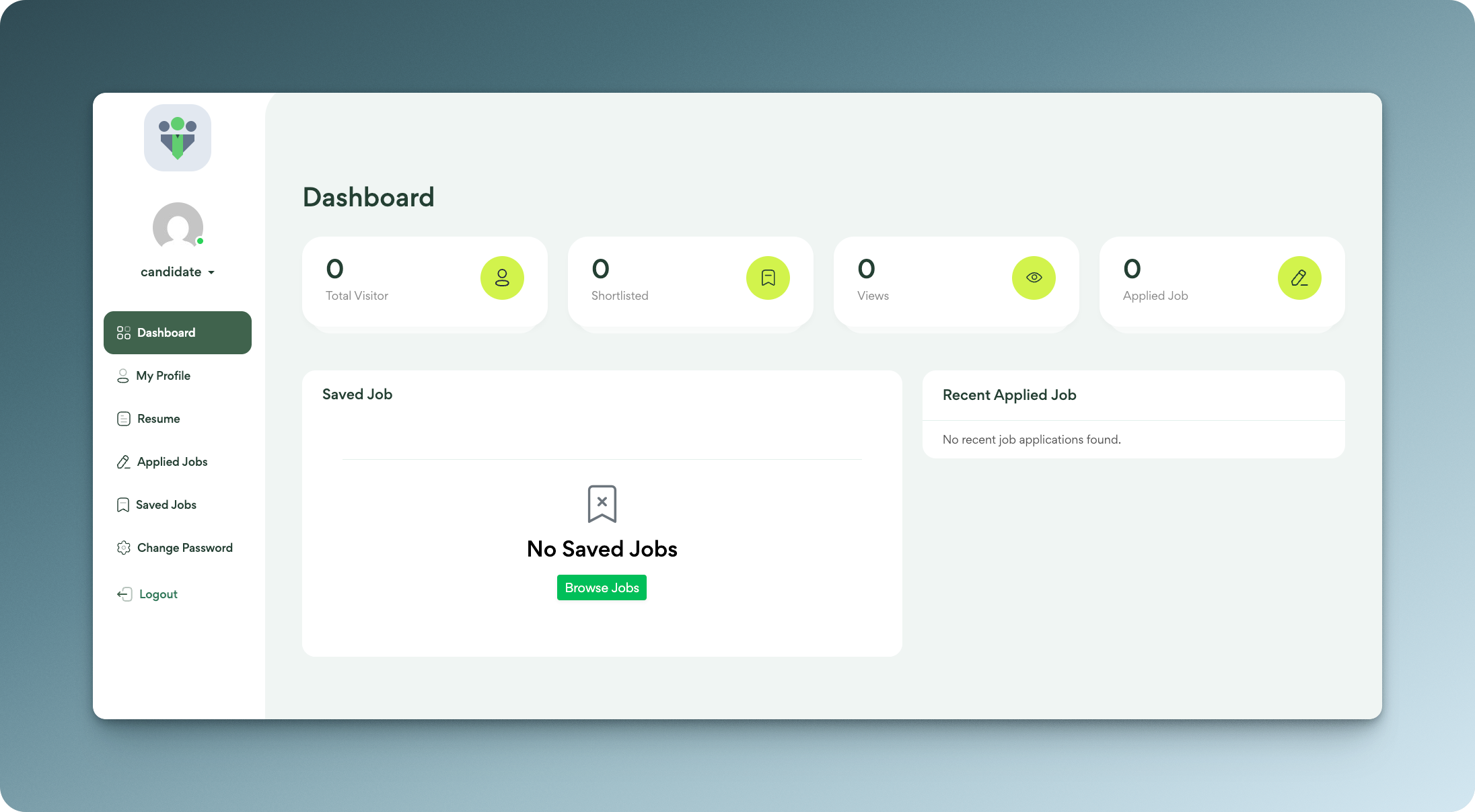 Candidate Dashboard