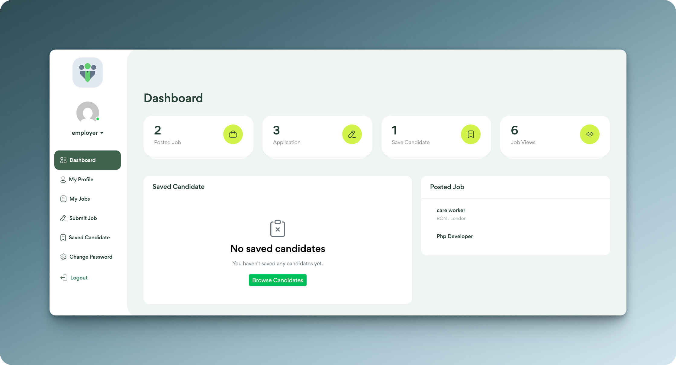 Employer Dashboard